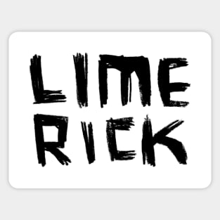 Limerick, Lime Rick, Hand Lettering Sticker